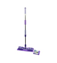 MANDALLI YÜZEY TEMİZLİK PALET MOP M.FİBER PASPAS - YEDEKLİ DUVAR SİLME MOP METAL UZAYAN SAP=70-107CM- 360° (5343)