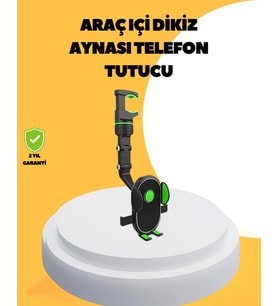 Dikiz Aynasına Takılan Telefon Tutucu Ayarlanabilir Çok Yönlü Araç Aksesuarı