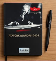 BK Gift Kişiye Özel Premium 2026 Atatürk Ajandası & Tükenmez Kalem - 3, Babaya Hediye, Babalar Günü Hediyesi