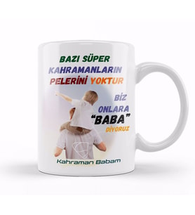 Babalar Günü Babaya Hediye 07 Kupa Bardak Porselen