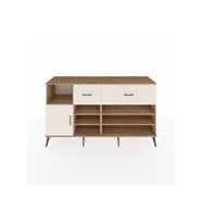 Kronos Konsol 6 Raflı 2 Çekmeceli Tek Kapaklı  176x59x99 Çam-Aytaşı