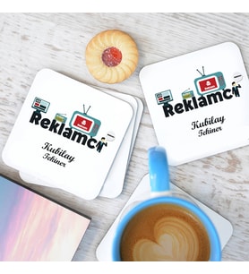 Kişiye Özel Reklamcılara Özel Hediyelik Bardak Altlığı
