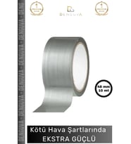 #İzolasyonBandı Gri Çok Amaçlı Dayanıklı Su Geçirmez Güçlü Yapışkan Yalıtım Montaj Tamir Bandı 48 Mm