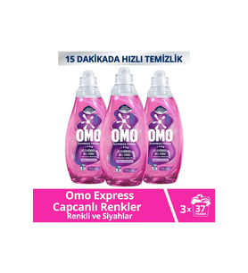 Omo Express Fresh Capcanlı Renkler Renkli Ve Siyahlar Sıvı Çamaşır Deterjanı 1480 ml X3
