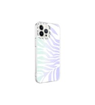 Apple iPhone 13 Pro Uyumlu Kılıf Zore M-Blue Desenli Kapak (Siyah - Beyaz)