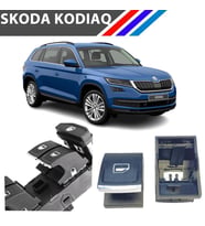 Skoda Kodiaq Cam Açma Düğme Tuş Butonu Krom Uçlu 1 Adet 2017+