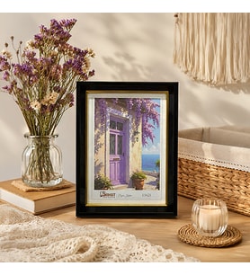 Modern Siyah Gold Masaüstü ve Duvar Fotoğraf Çerçevesi 15x21