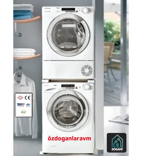 Çamaşır Makinesi Kurutma Makinesi Üst Üste Koyma Aparatı Kiti