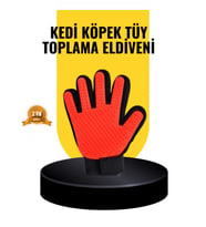 Mey İthalat® Kedi ve Köpekler İçin Tüy Toplama Eldiveni – Yumuşak Silikonlu Masaj Eldiveni