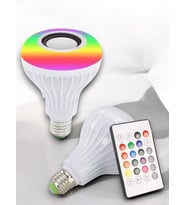 Northcity Lamba Hoparlör - Bluetooth Hoparlörlü LED Lamba Kablosuz Müzik ve Işık