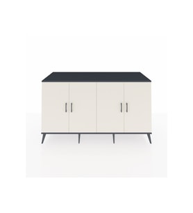 Kronos Konsol 4 Raflı 4 Kapaklı 176x59x99 Antrasit-Aytaşı