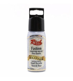 Rich Boyutlu Boncuk Boya 60 ml. 956 SİMLİ GÜMÜŞ 