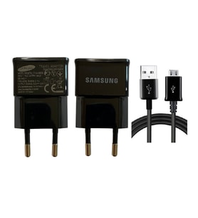 SAMSUNG ŞARJ CİHAZI ALETİ VE MİCRO USB KABLO (Kırmızı)