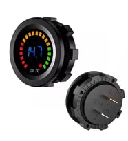Powermaster IC-230E 6-18 Volt Voltmetre Pano Tipi Akü Göstergeli 28 Mm