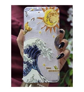 Xiaomi Redmi Note 13 Uyumlu Desenli Şeffaf Silikon Telefon Kılıfı