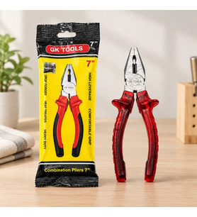 Northcity Saplı Pense 180 mm (7") Kırmızı Şeffaf