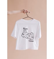 Mickey & Minnie Mouse Sevgili Çift Tasarımlı Tişört Kişiye Özel ( Unisex - Büyük - Çocuk )