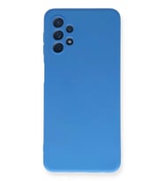 Galaxy A52 Kılıf Nano içi Kadife Silikon - Mavi
