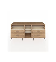 Kronos Konsol 7 Raflı 4 Çekmeceli  220x59x99 Çam-Aytaşı/Çam