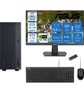 Asus Expertcenter P500MV Intel Core I5-13420H 96GB Ddr5 4tb SSD Freedos 4GB/GT730 100HZ IPS 23.8" Mon Minitower Masaüstü Bilgisayar WE5136216512B0DF35+Zettausbbellek