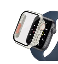 Apple Watch 7-8 45mm - Watch Ultra 49mm Kasa Dönüştürücü ve Ekran Koruyucu Zore Watch Gard 26 (Gümüş)