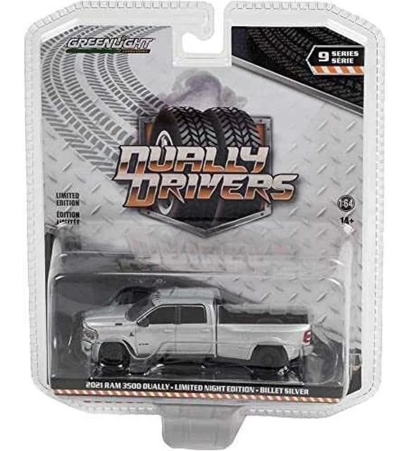 Greenlight 1/64 2021 Ram 3500 Dually Limited Night Edition