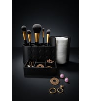 MYCRAFT3D Makyaj Organizer Çok Bölmeli  Pamukluk + Fırçalık + Takı Düzenleyici Masa Üstü Organizer