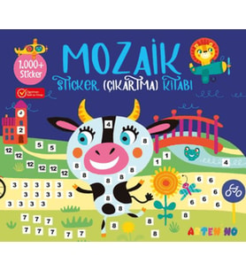 Mozaik Sticker Çıkartma Kitabı - Lacivert