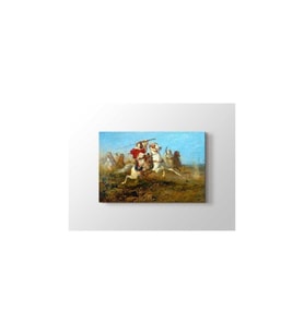 Adolf Schreyer - Arab Warriors Tablo - 106002 - 40x30 Cm