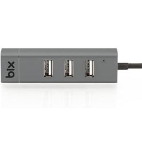 Bix BX03HB 4in1 USB Hub 1Gbps Ethernet, 3x USB 2.0 Macbook, iMac / Windows Uyumlu Çoklayıcı Adaptör