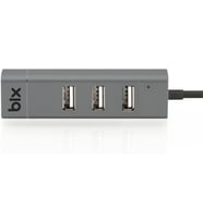 Bix BX03HB 4in1 USB Hub 1Gbps Ethernet, 3x USB 2.0 Macbook, iMac / Windows Uyumlu Çoklayıcı Adaptör