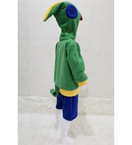 Kapüşonlu Cosplay Yeşil Kostüm  Video Oyunu Kapüşonlu Yeşil kostüm