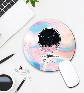 Kişiye Özel Oğlak Burcu Tasarımlı Mouse Pad 165