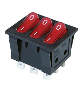 PowerMaster Üçlü Işıklı Anahtar On-Off 9P (IC-135)