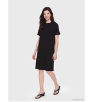LCW Comfort Siyah Bisiklet Yaka Mini Elbise