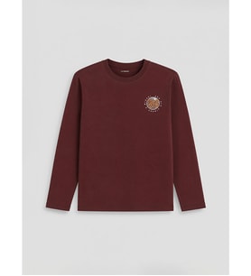 LCW Kids Bordo Baskılı Erkek Çocuk Tişört