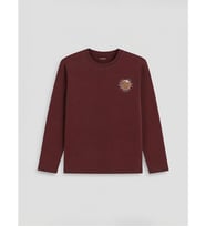 LCW Kids Bordo Baskılı Erkek Çocuk Tişört