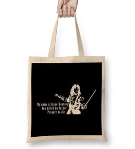 Inigo Montoya You Killed My Father Quote The Princess Bride Bez Çanta Uzun Saplı