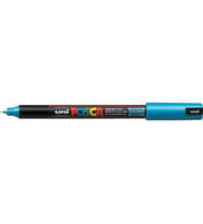 Uni Posca PC-1MR Boyama Markörü 0.7 mm METALİK MAVİ 