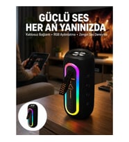 Mey İthalat® Bluetooth Hoparlör Uzun Pil Ömrü Taşınabilir Yüksek Ses Kaliteli Yeni Nesil