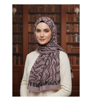 Premium Dalga Desenli Eşarp– Modern Desenli Hafif Tesettür Eşarp