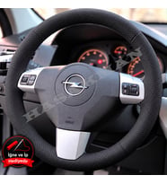 Opel Zafira B Dikme Direksiyon Kılıfı Premium Komple Delikli Deri Siyah Dikiş 2005-2014