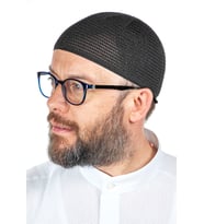 Lüks Çelik Örme Namaz Takkesi Siyah 1 Adet