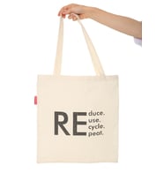 Reduce Reuse Recycle Repat Baskılı Bez Çanta