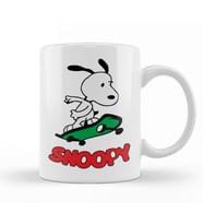 Snoopy Skating Kupa Bardak Porselen