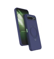 Lexroo Tecno Spark 50 5G Kılıf M-safe Şarj Özellikli Standlı Samara Kılıf - Lacivert