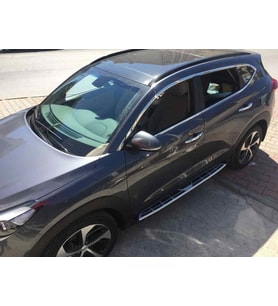 Hyundai Tucson Cam Çerçeve Nikelajı Komple 2016-2021 arası (Krom)