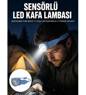 Northcity Yeni Nesil Uzun Pil Ömürlü Kompakt Kamp ve Dağcılık Kafa Lambası