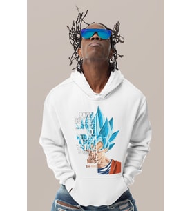 Son Goku Dragon Ball Baskılı Unisex Oversize Anime Karakter Hoodie