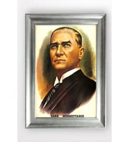 Gümüş Çerçeveli Atatürk Tablo a709